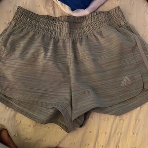 Grey adidas shorts